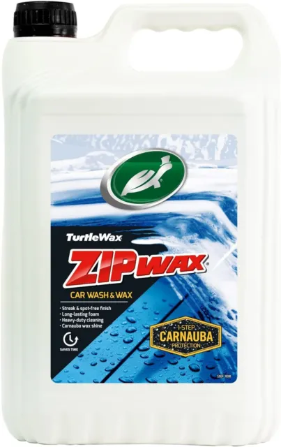 Turtle Wax Zip Wax Car Wash & Wax Shampoo Carnauba Enriched Gloss Shine  500ml