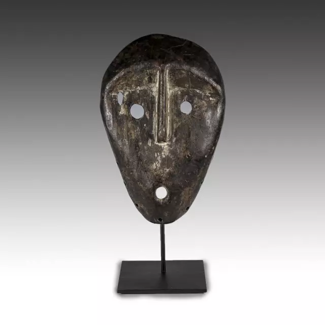 African Mask Lega Bwami Wood Democratic Republic Of Congo C. Africa 20Th C.