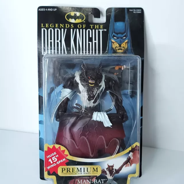Legends Of The Dark Knight Man-Bat Action Figure Premium BRAND NEW 15" Wing Span
