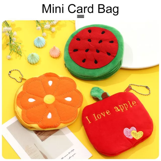 Coin Bag Watermelon Mini Card Bag Fruit Coin Purse Key Bag Coin Wallet