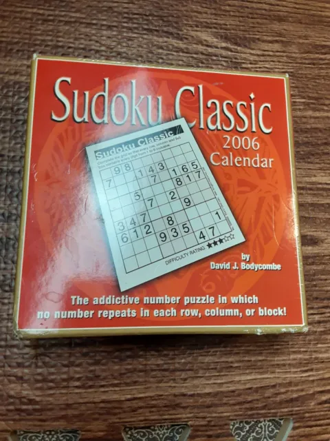 Sudoku Classic Day-to-Day 2006 by David Bodycombe Calendar – January
