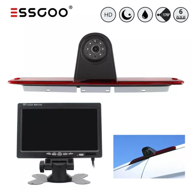 ESSGOO 7" Monitor Für Sprinter VW Crafter mit 170° Rückfahrkamera Bremsleuchte