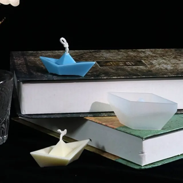 Molde de velas inodoro molde de papel barco jabón molde yeso resina molde epoxi hágalo usted mismo