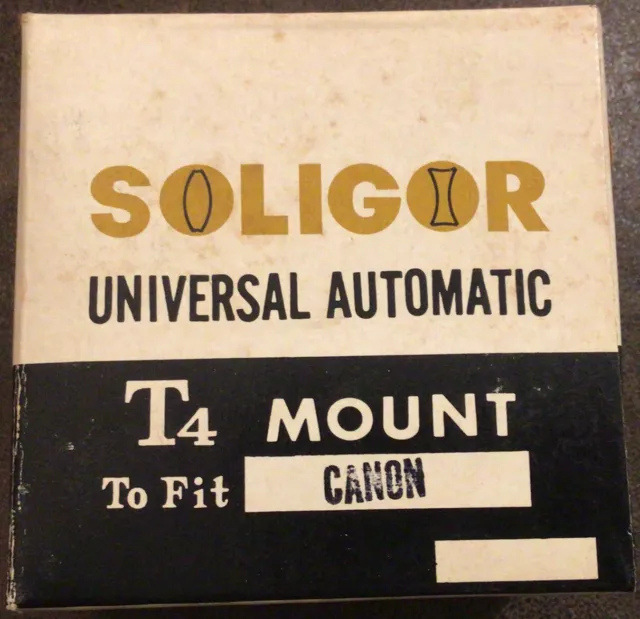 Vintage NOS Soligor Japan Universal Automatic T-4 Mount Canon Code No. 22-210
