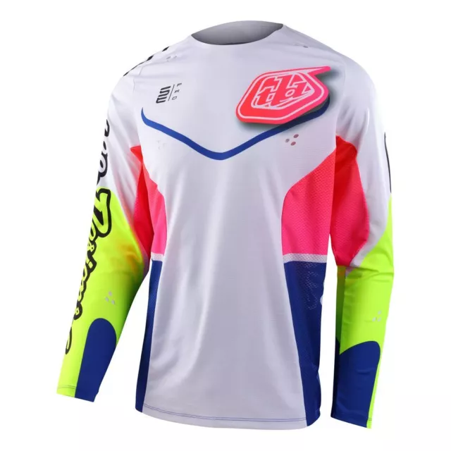 301933003 - Motorbike jersey SE PRO RADIAN snug fit and lightweight M/White