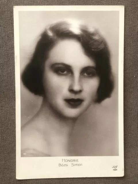 Miss Hungary" Bozsi Simon postcard - miss Europe 1929 contest