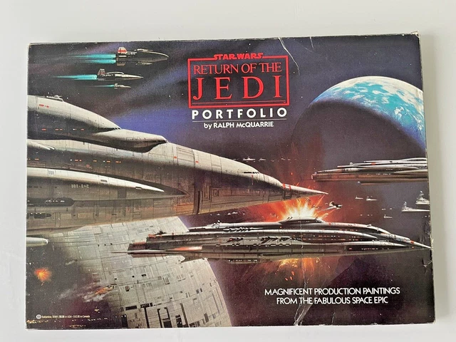 "RETURN OF THE JEDI" Star Wars** Vintage Portfolio Ralph McQuarrie*1983, SEALED