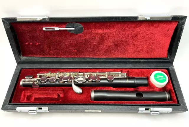 YAMAHA YPC-62 Piccolo Flute Grenadilla Wood w/ Case Japan In stock fast shipping