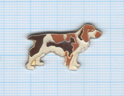 pins pin badge pin's metal avec pince papillon chien epagneul breton 