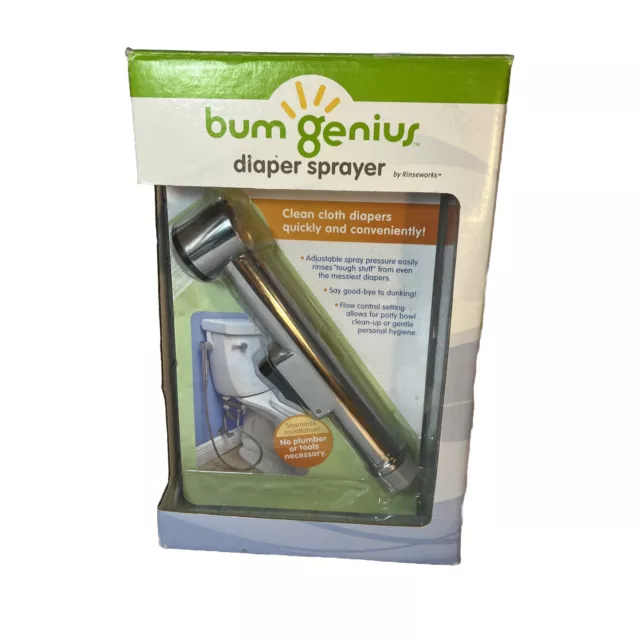 Bum Genius Cloth Diaper Sprayer Easy Quick Attach to Water Line New