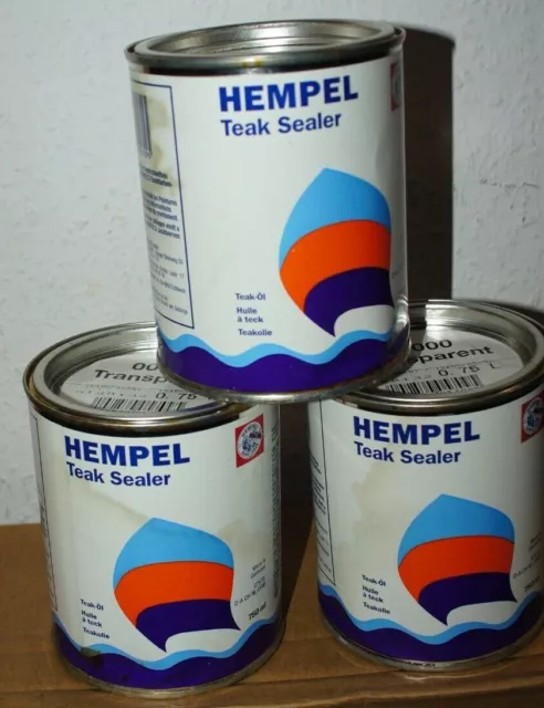 Hempel Teak Sealer, Teaköl, 3 x 0,75 Ltr.