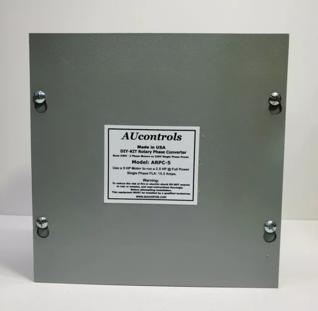 DIY-KIT Make your own Rortary Phase Converter 5 HP, 230VAC.for Full Power