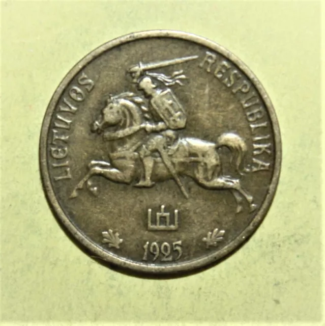 A6 - Lithuania 10 Centu 1936 Almost Uncirculated Coin - National Emblem