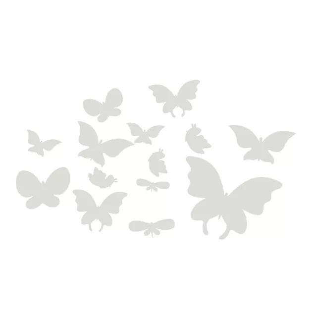 Casa de espejo de acrílico de la mariposa DIY dodoskinz mural 14 piezas