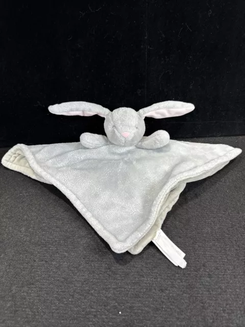 Carter's Bunny Gray Rabbit Lovey 14" Plush Stuffed Animal Baby Toy Blanket