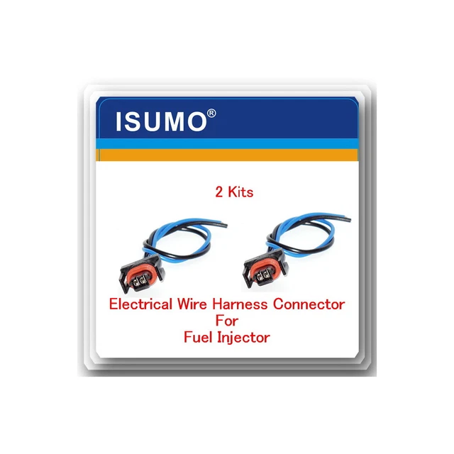 SET 2 PIGTAIL Wire harness Connector of Fuel Injector TJ32 For GM 6.0L ...