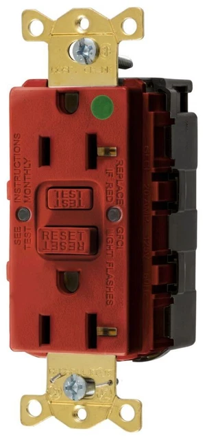 HUBBELL GFCI Commerical Hospital Grade 3 wire ground 20 A 120V  2pole Receptacle