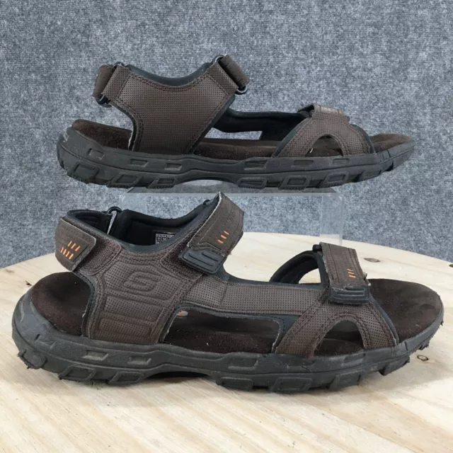 SKECHERS SANDALS MENS 11 Relaxed Fit Conner Louden Slingback Brown