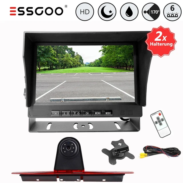 Luce freno telecamera di retromarcia con monitor 7" per Mercedes Benz Sprinter VW Crafter