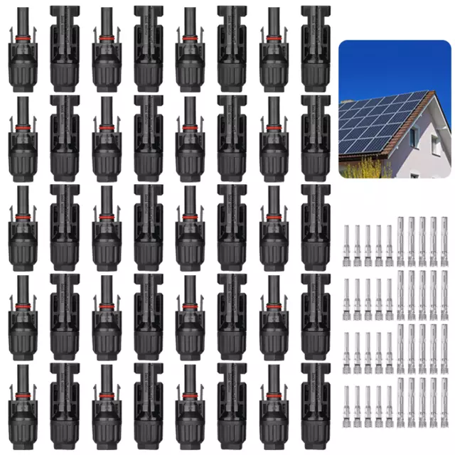 10/20/50/100 Paar Solarstecker Solar Buchse + Stecker Kupplung Kabel 2,5 - 6 mm²