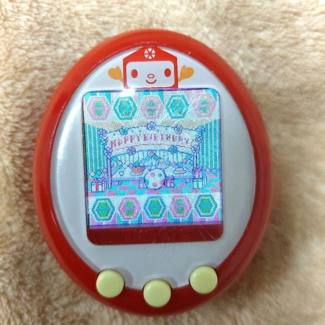 TAMAGOTCHI PLUS COLOR Hexagontchi Red Shinsuketch Toy Hobby Virtual Pet ...