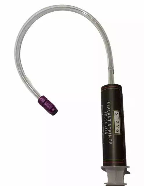 Seringue d'étanchéité pour pneu sans tube STZY injecteur vélo vélo vélo réparation violet