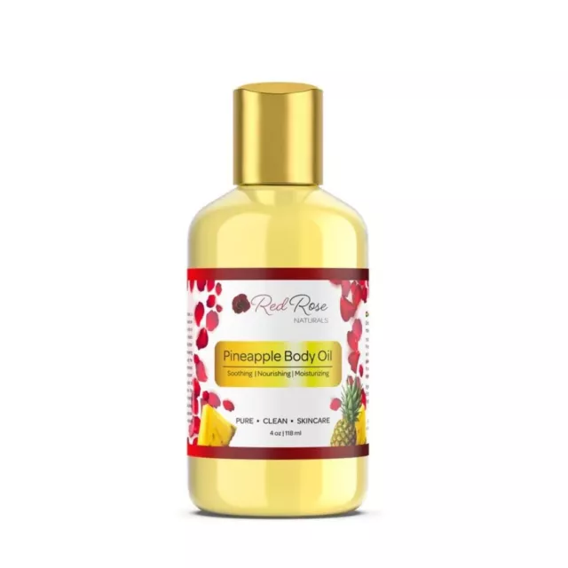 Pineapple Body Oil, 100% Natural, Hydrating & Deep Moisturizing, Bath and Body O