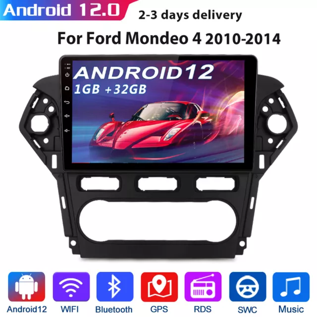 10'' Android12.0 Car Radio SAT NAV GPS USB BT 1+32G For Ford Mondeo 4 2010-2014