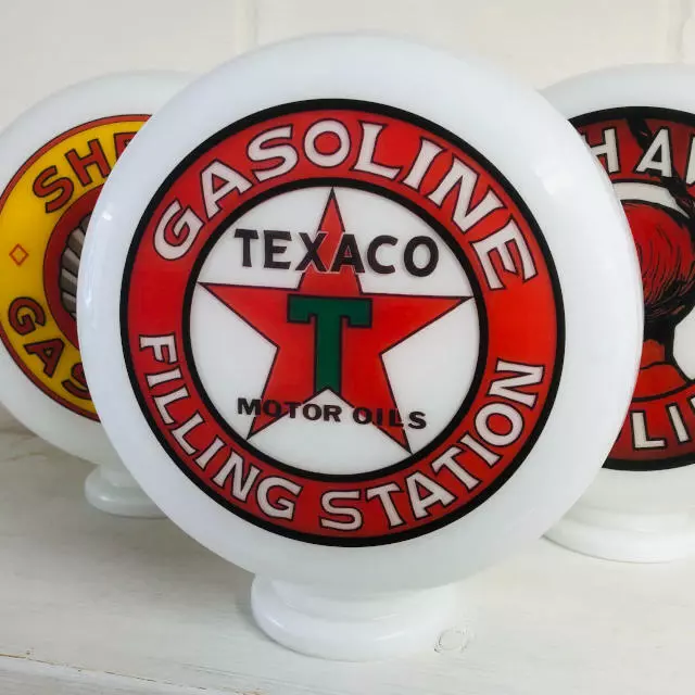 Texaco Filling Station Mini Gas Pump Globe, Petrol and Oil Memorabilia