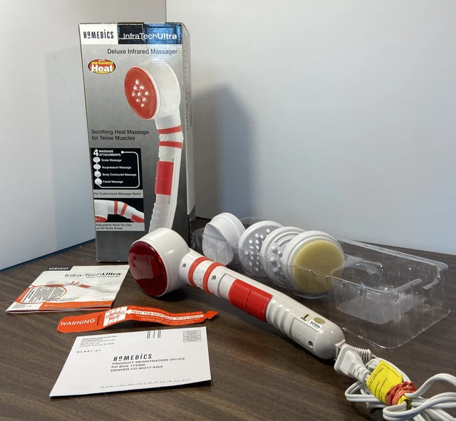 HOMEDICS INFRA TECH Ultra Handheld Massager 4 Attachments 22.00 PicClick