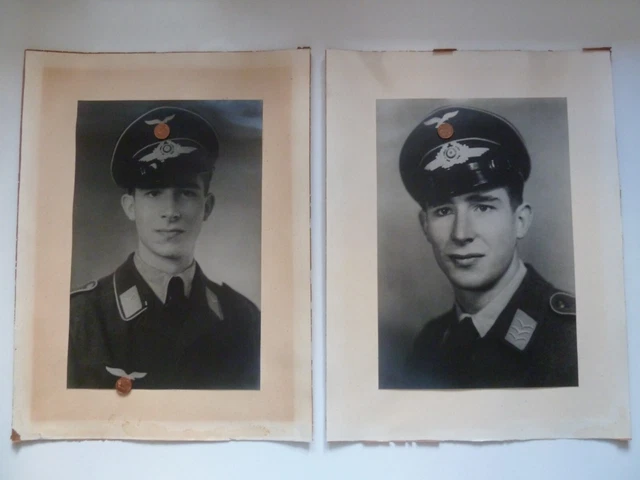 Foto Bild Porträt Portrait Wehrmacht Luftwaffe Soldat Uniform WK2 WWII Original