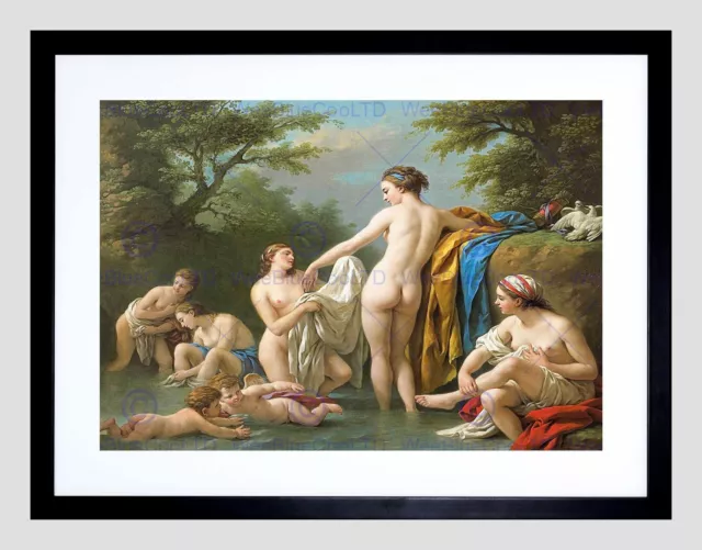 Paintings Old Master Venus Nymphs Bathing Lagrenee Framed Art Print B12X9869