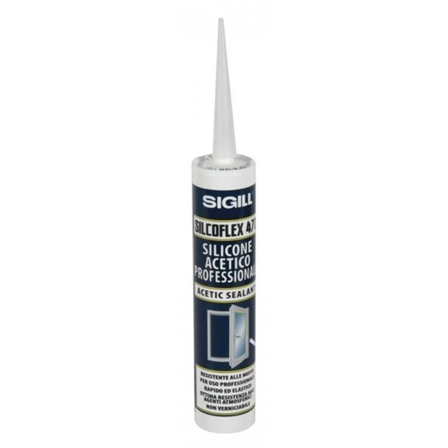 Sigill Silcoflex 470 Acetico Nero 280 Ml