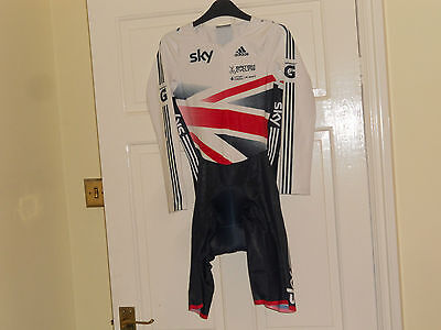 ADIDAS Team Sky SS Skinsuit - GB Ufficiale Autentica CICLISMO BICI Pantaloncini imbottito 
