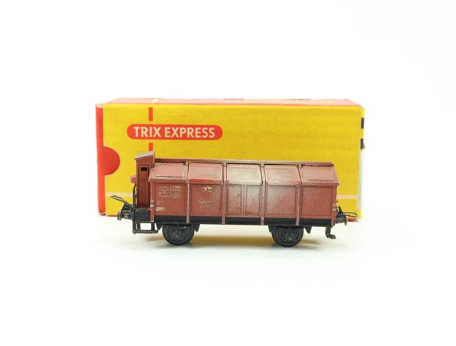2) 1935 Trix Express Metal Ho Avant Guerre Wagon Refrigerant a Essieux