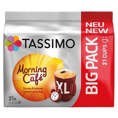 TASSIMO MORNING CAFE Strong & Intense -Coffee Pods -XL 21 pods-FREE SHIPPING