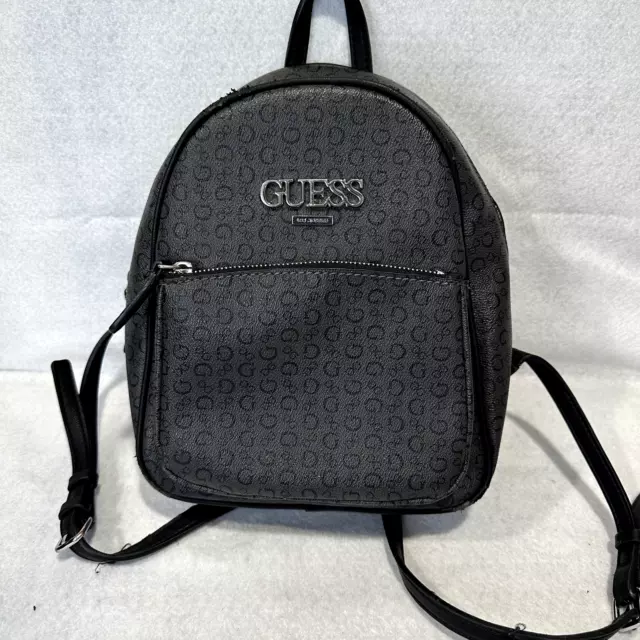 Guess peretz Backpack Grey / Coal With Signature Logo