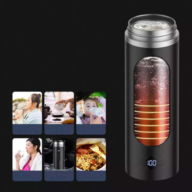12V/24V/220V Smart Temperature Control Travel Coffee Mug Electric heated Car Cup 3