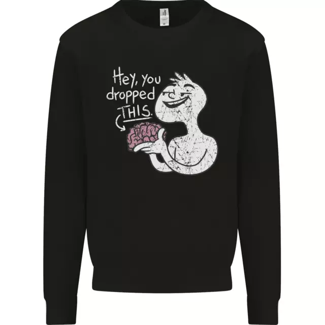 U Dropped Your Brain Sarcastic Stupid Dumb Kids Sweatshirt Jumper