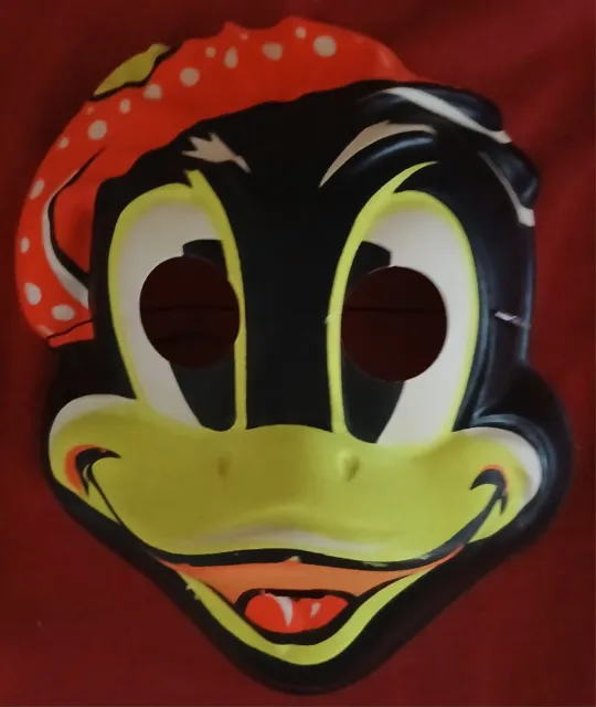 Vintage 1960s DAFFY DUCK Halloween Mask - Warner Brothers