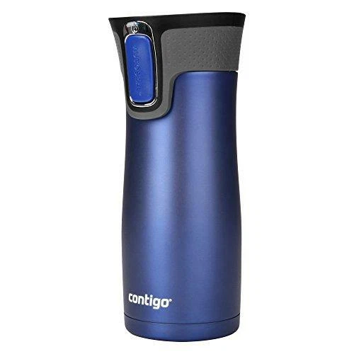 Contigo Autoseal West Loop Stainless Steel Travel Mug, 16 Oz, Deep Blue 2