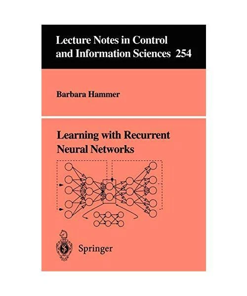 LEARNING WITH RECURRENT Neural Networks, Barbara Hammer EUR 43,66 ...