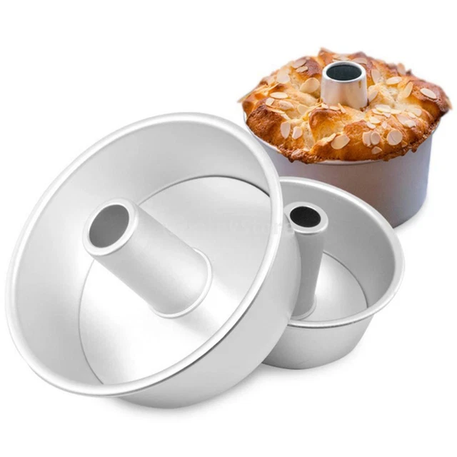 Moule à gâteau en mousseline de soie en aluminium de 6 "/ 8" à fond amovible