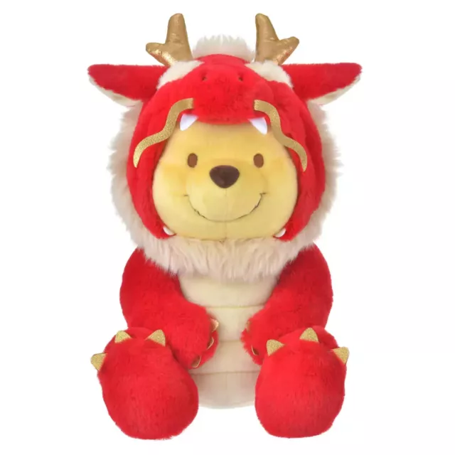 JAPAN TOKYO DISNEY Store New Year 2024 Eto Dragon Winnie the Pooh Plush
