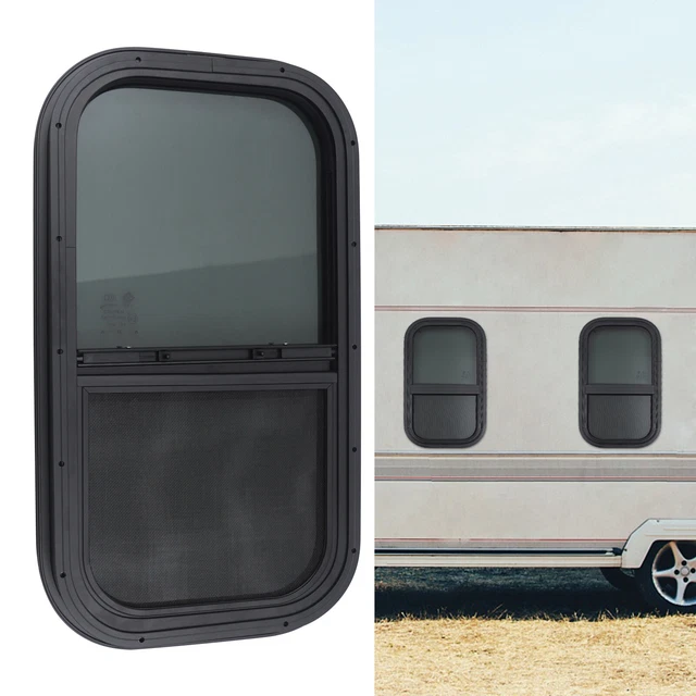 RV CAMPER WINDOW Teardrop Vertical Trailer Sliding Window 12''x22