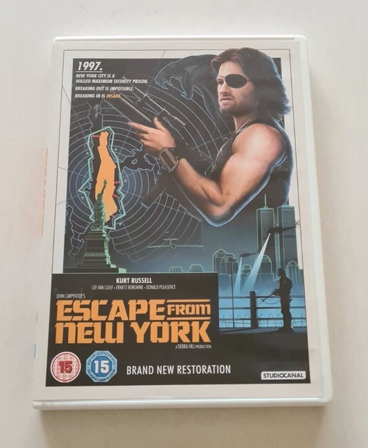 ESCAPE FROM NEW York DVD 1981 John Carpenter Kurt Russell New ...