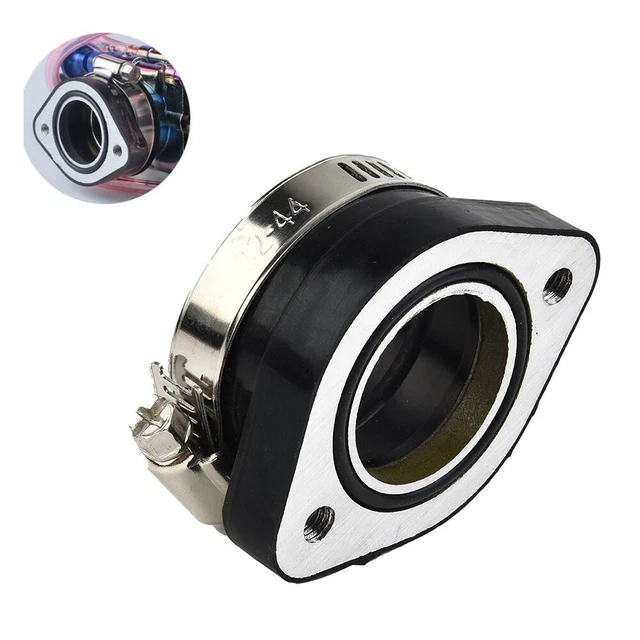 Adaptateur Bride Carburateur Pour Dirt Bike - Remplacement Direct Mikuni VM24 26 28 Mm - Caoutchouc Et Aluminium, Diamètre Intérieur 33-35 Mm - 2