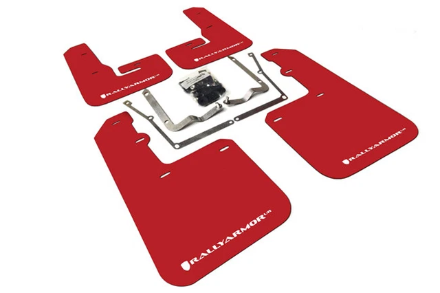 Rally Armor for 2015+ VW Jetta UR Red Mud Flap w/ White Logo