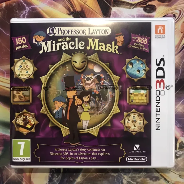 Professor Layton And The Miracle Mask Nintendo 3DS NEW SEALED