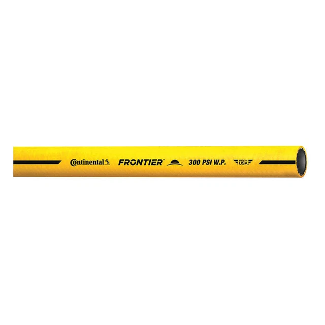CONTINENTAL HZY05030-100-G Air Hose,1/2" ID x 100 ft.,Yellow